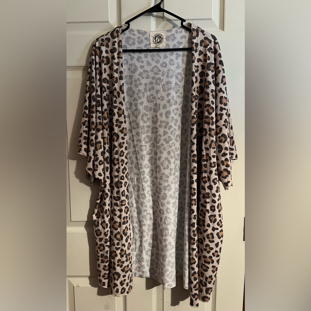 T2D, Tees2urdoor, kimono, leopard print, 4XL/5XL